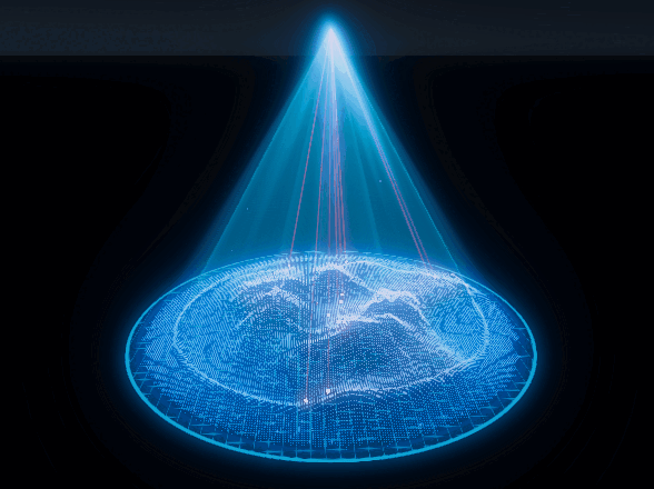 Holographic terrain scan